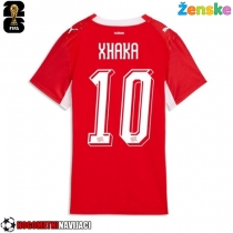 Ženske Nogometnih dresov Švica Granit Xhaka #10 Domači SP 2026 Kratki rokavi